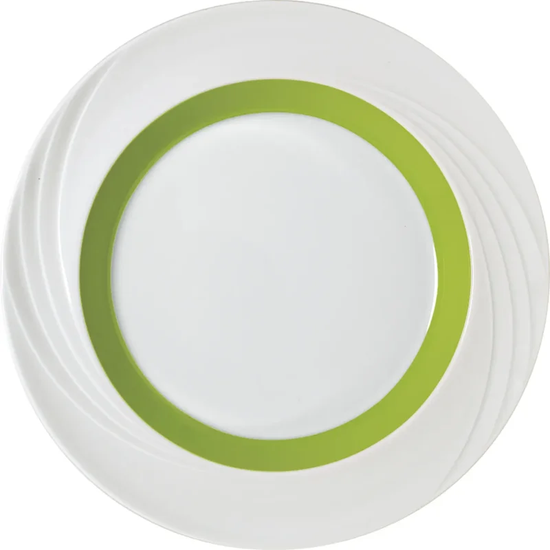 Solde Assiette plate rond blanc porcelaine Ø 24 cm Donna Senior Schonwald