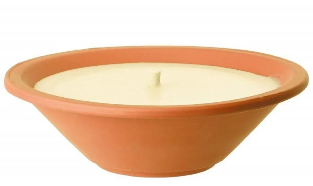 Bougie conique ivoire Ø 23 cm 6,5 cm Royal Flame Spaas Dernière Chance