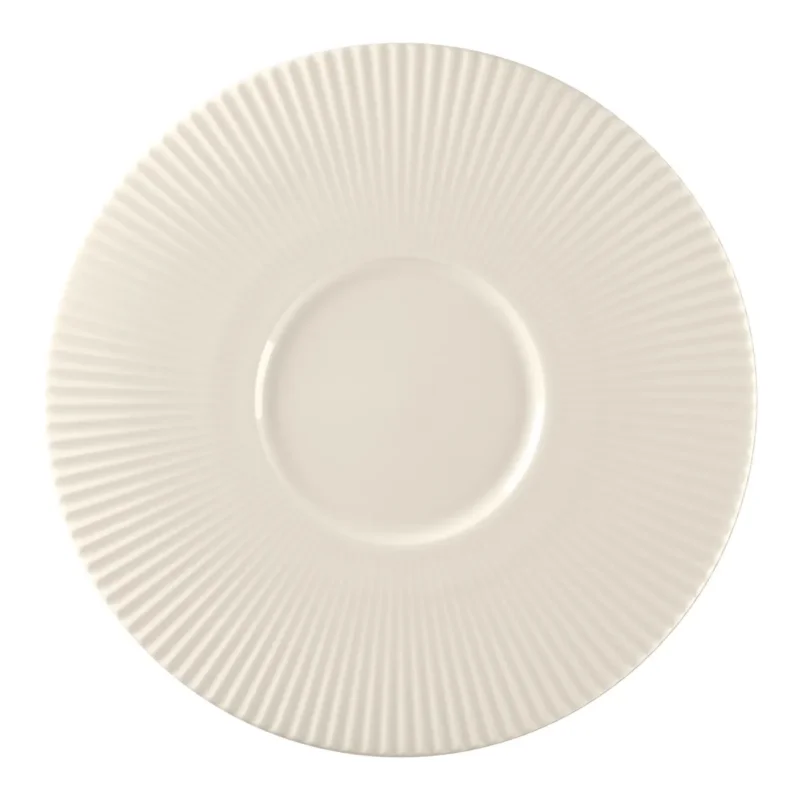 Assiette plate gourmet rond blanc porcelaine bone china Ø 29,2 cm Spectra Rak Prix Promo