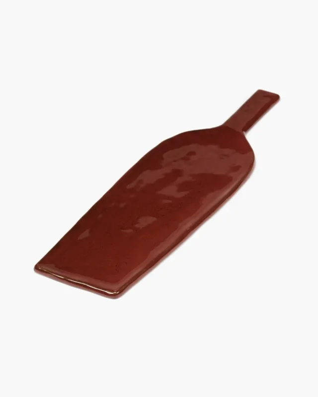 Plat avec anse rectangulaire Venetian red grès émaillé 46 cm La Mère Serax Prix Choc