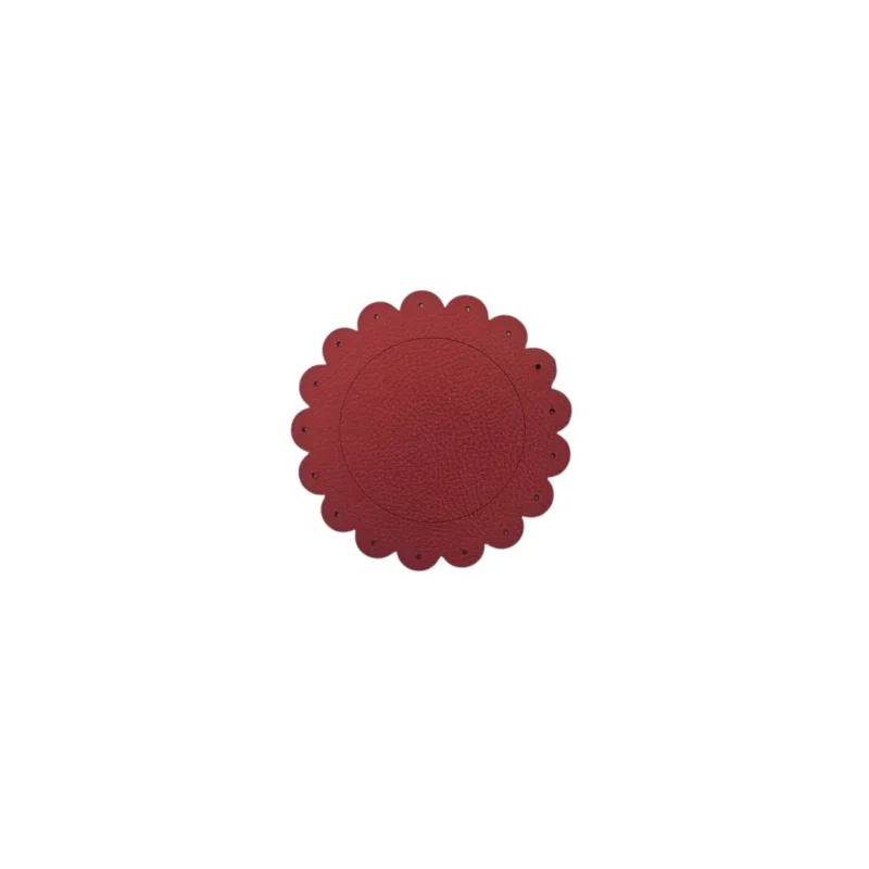 Commande En Gros Sous verre rouge PVC Ø 12 cm Flower Sonolys