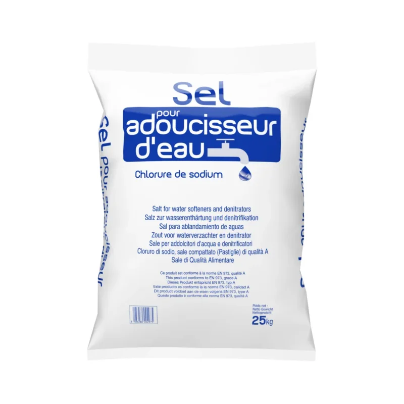 Marque Sac de 25kg pastilles sel régénérant