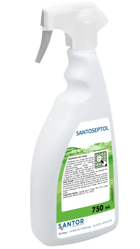 Bon Plan Spray désinfectant sans rinçage 750 ml Santoseptol Santor