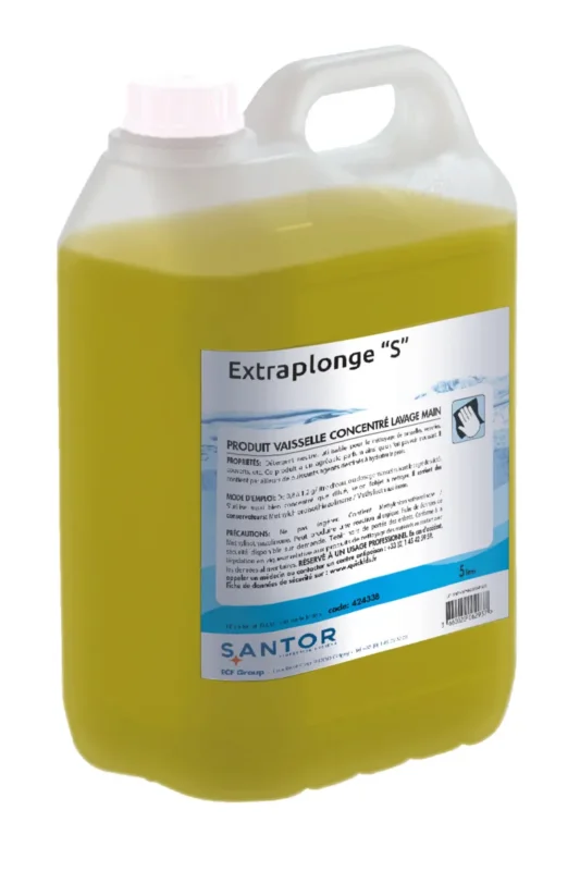 Liquide vaisselle à la main concentré 5 L Extraplonge S Santor Prix Promo