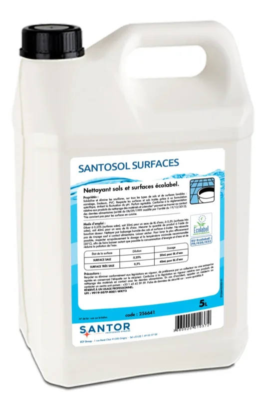 Nettoyant surface et sol 5 L Santosol Santor Prix Réduit