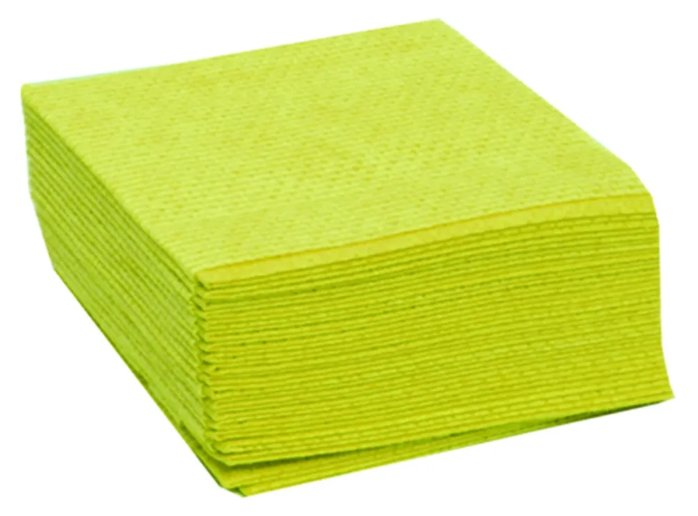 Authentique Lavettes non tissées jaune 50x35 cm (25 pièces)