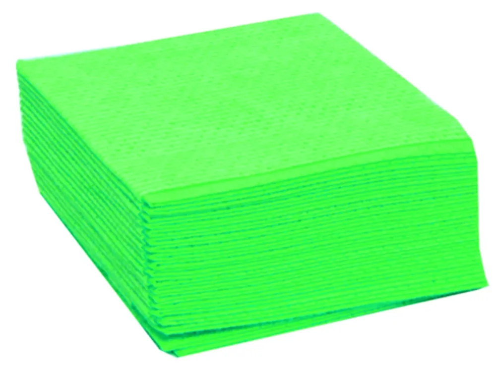 Lavettes non tissées vert 50x35 cm (25 pièces) Paiement Sécurisé