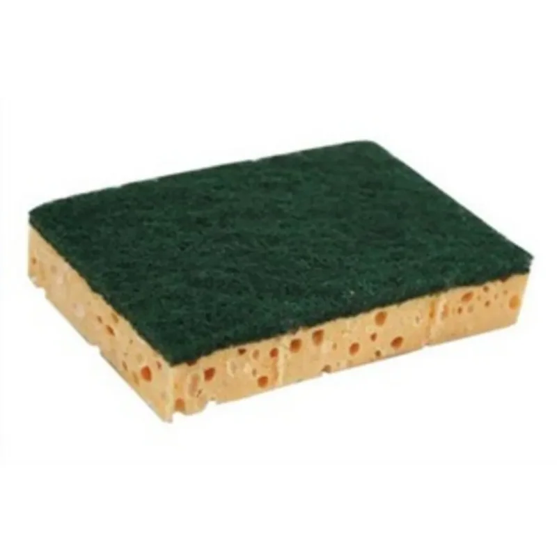 Nouvelle Collection Tampons abrasifs sur éponge vert 12,7x8,9x2,2 cm (10 pièces)
