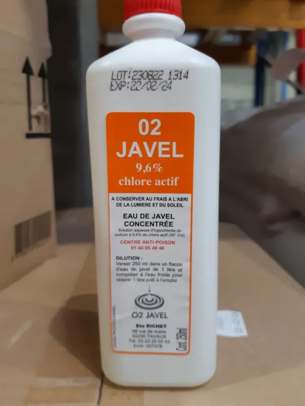 Offre Exclusive Cruchon javel 9,6% 250 ml 30 doses (30 pièces)