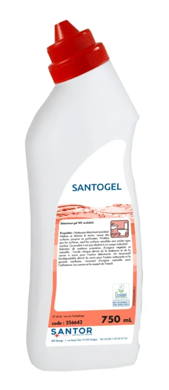 Gel détartrant wc 750 ml Santogel Santor Meilleure Vente