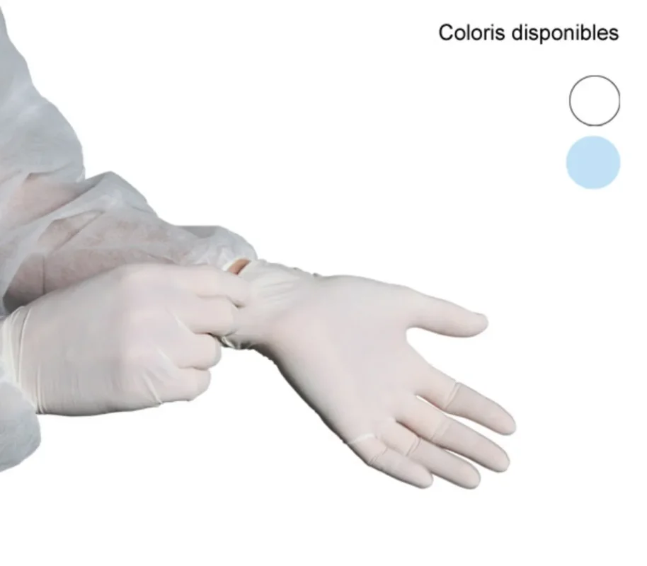 Seulement Aujourd’hui Gants latex blanc L (100 pièces)