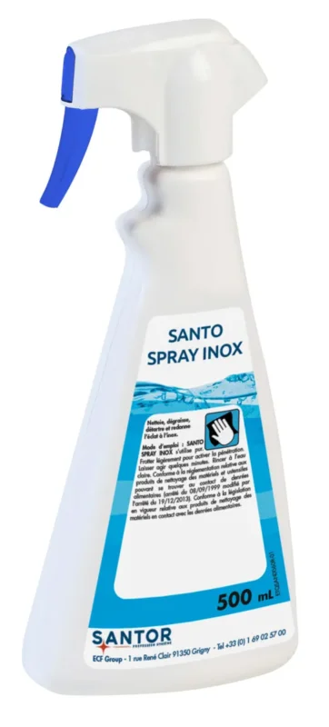 Promotion Dégraissant surface inox 500 ml Santo Spray Inox Santor