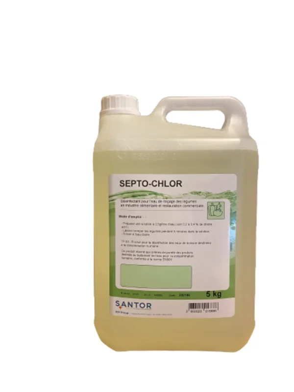 Produit de rinçage assainissant pour les légumes 5 KG Septochlore Santor Bon Marché