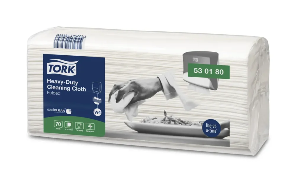 Dernier Modèle Recharge torchon blanc 61,5x35,5 cm Tork (70 pièces)