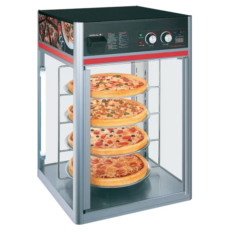 Vitrine chauffante à poser, 4 grilles rotatives Prix Réduit
