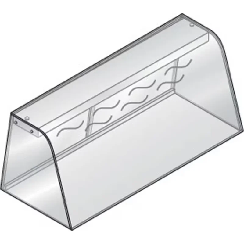 Vitrine avec élément chauffant (par résistance) fermée, avec portes coulissantes Réduction