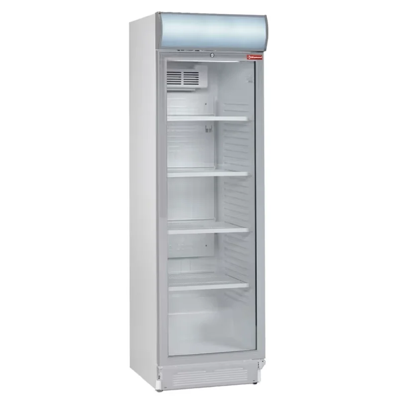 Vitrine vent.T° positive 380 lit, avec caisson lumineux Commander Maintenant