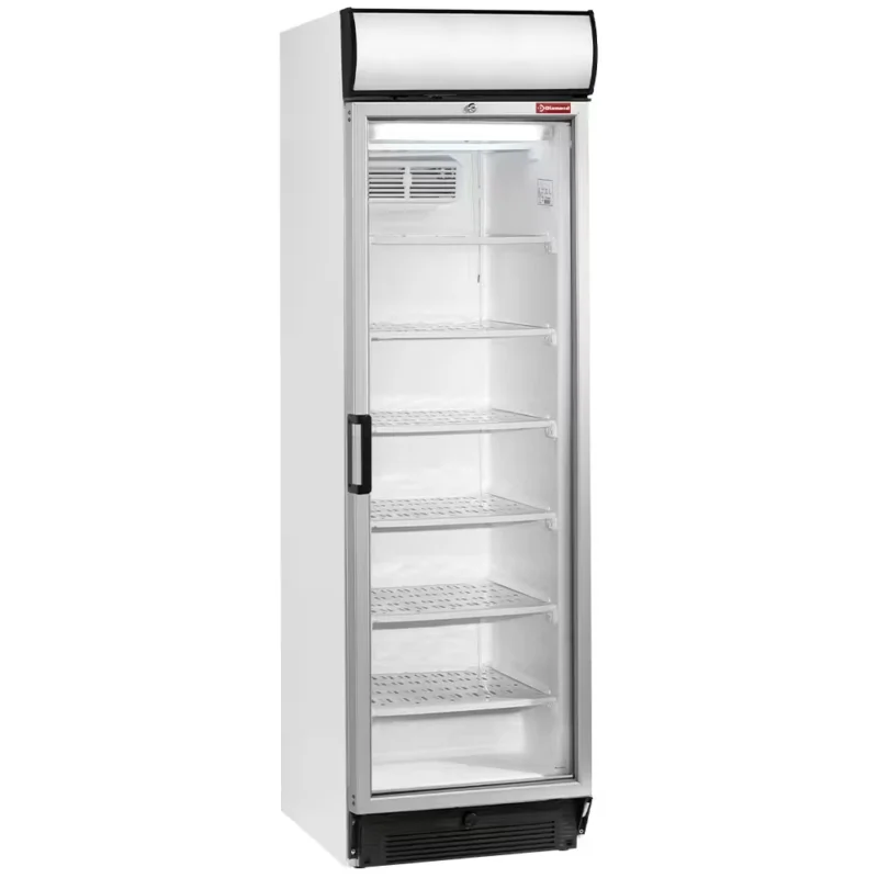 Vitrine T° négative, statique/ventilée, 380 Lt., avec caisson lumineux Jusqu’à Épuisement Des Stocks