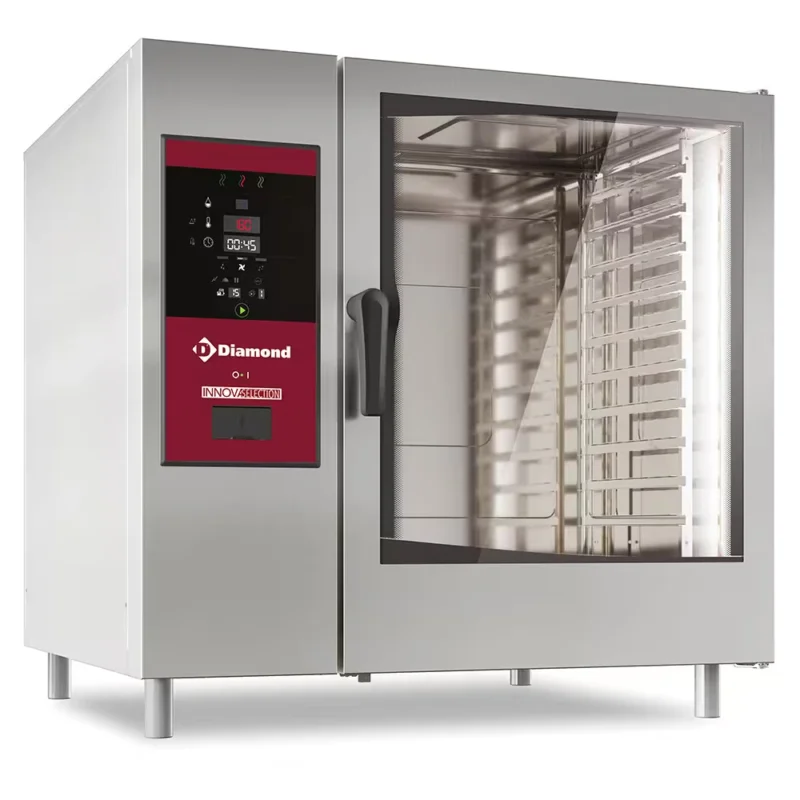 Soldes Four électrique vapeur boiler et convection 10x GN2/1 + Cleaning