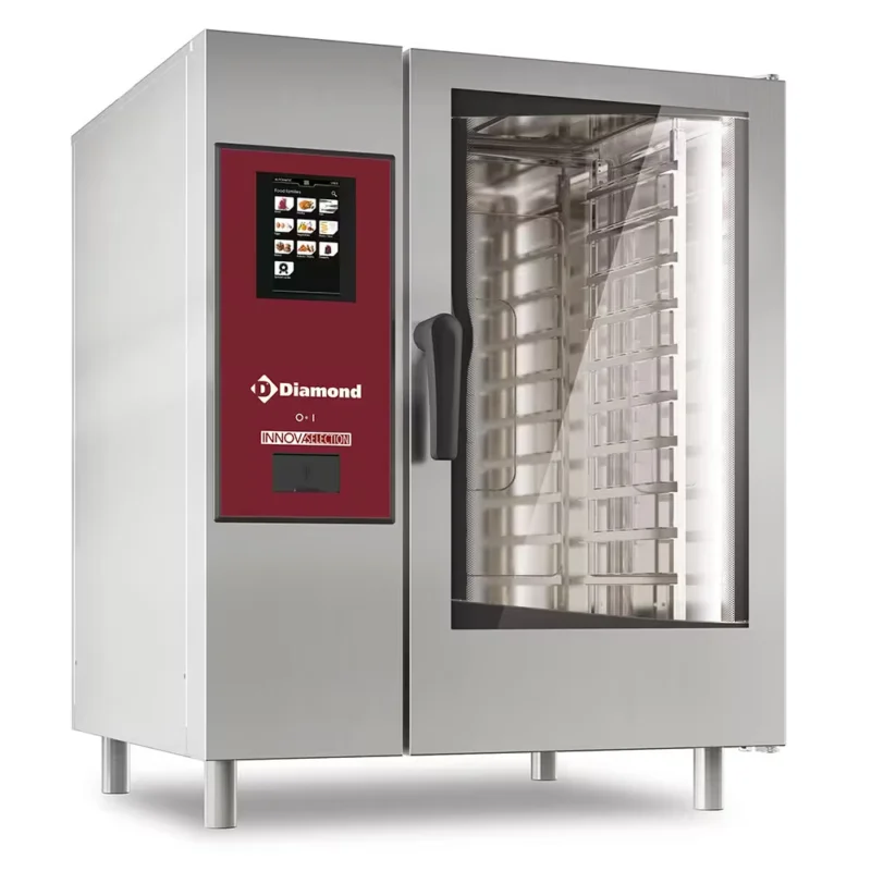 Four gaz « TOUCH » vapeur boiler/ convection 10xGN1/1+ Cleaning Réduction