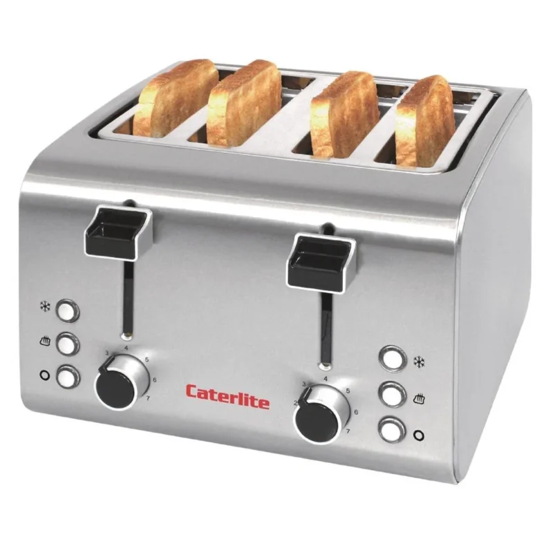 Grille-pain inox Caterlite 4 tranches Livraison Gratuite