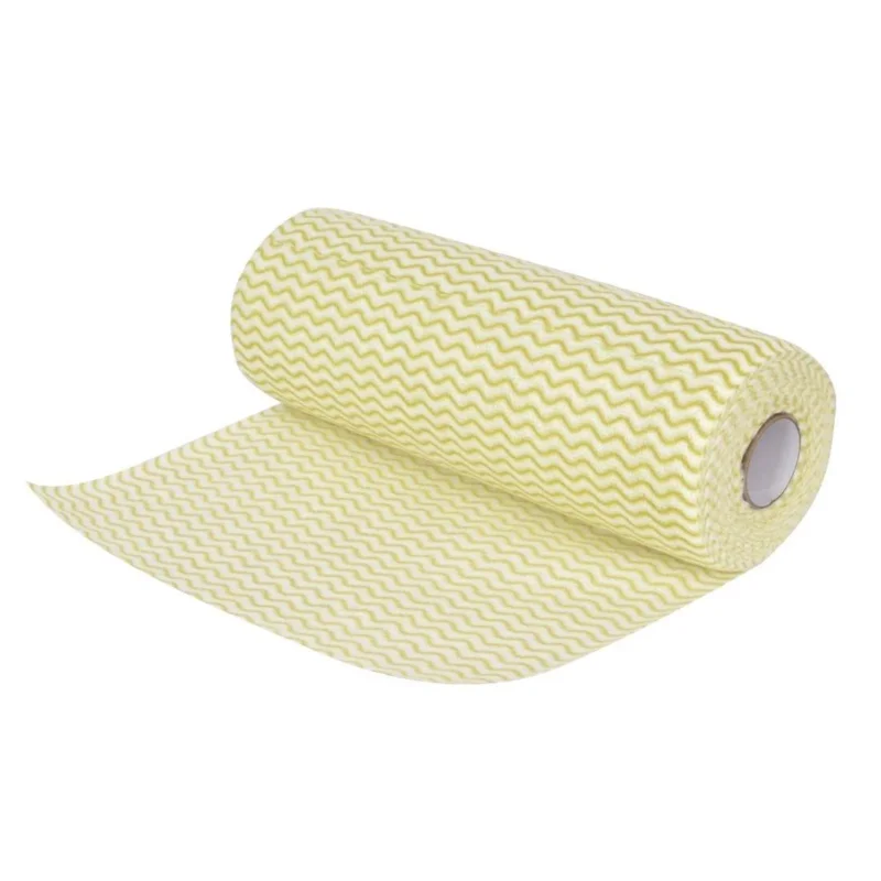 Chiffons non tissés Jantex jaunes (rouleau de 100 chiffons) Livraison Express