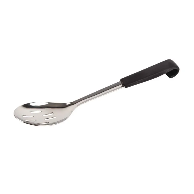 Paiement Sécurisé Cuillère de service perforée manche noir Vogue 34 cm