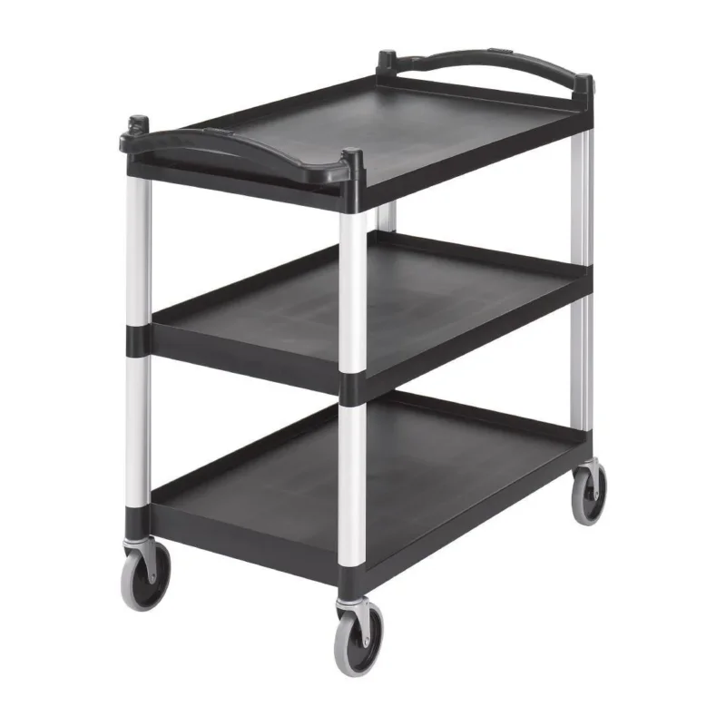 Grand chariot utilitaire noir Cambro Quantité Limitée