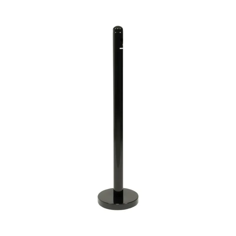 Cendrier poteau en inox noir Securit 1m Usine Directe