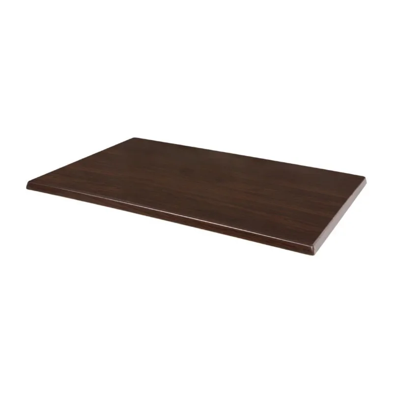 Plateau de table rectangulaire pré percé Bolero coloris marron foncé Jusqu’à Épuisement Des Stocks
