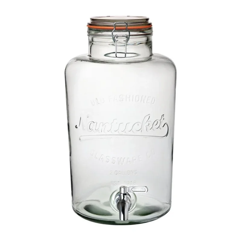 Distributeur de boissons en verre transparent Utopia 8.5 L Remise