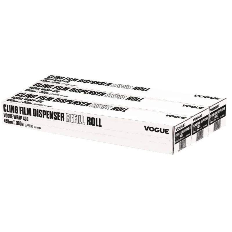 Rouleaux de film alimentaire pour distributeur Wrap450 Vogue Retour Gratuit