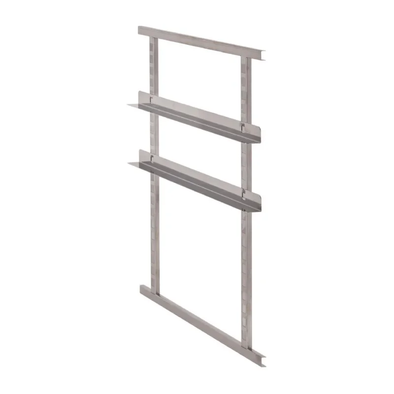 Quantité Limitée Kit de 4 glissières inox ajustables et 2 cadres métalliques Cambro pour DW585