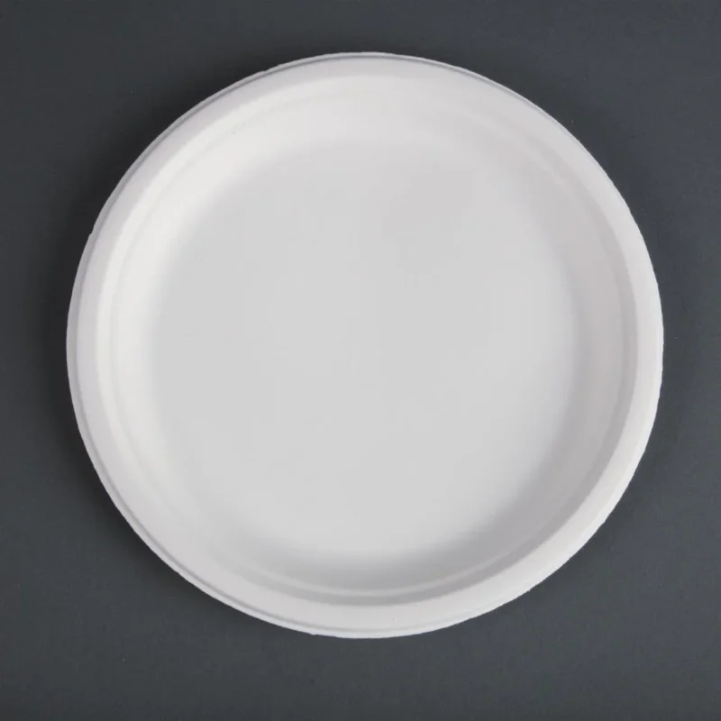Assiettes en bagasse compostables Fiesta Compostable 26 cm (x50) Certifié