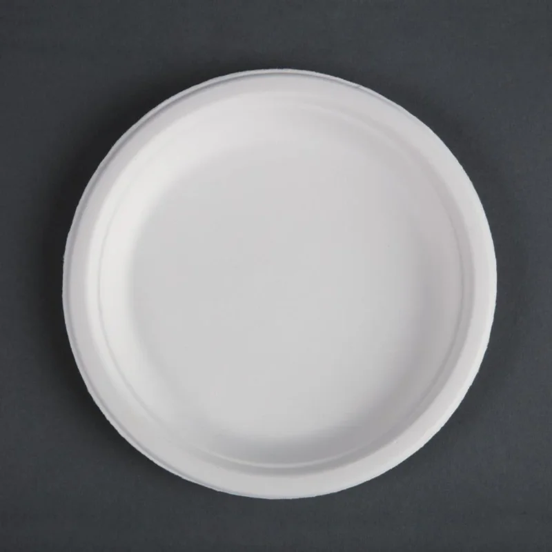 Assiettes en bagasse compostables Fiesta Compostable 17,9 cm (x50) Commander Vite