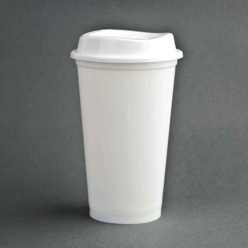Achetez Aujourd’hui Gobelets à café réutilisables avec couvercles en polypropylène Olympia (lot de 25)
