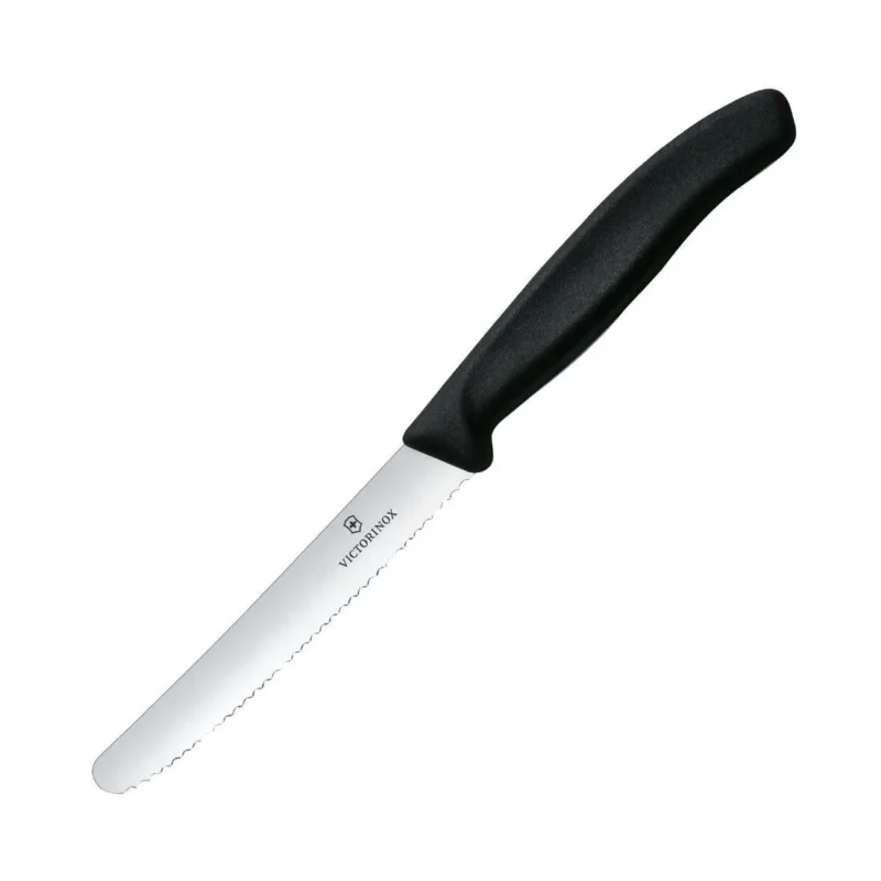 Quantité Limitée Couteau à tomate denté Victorinox 11cm noir