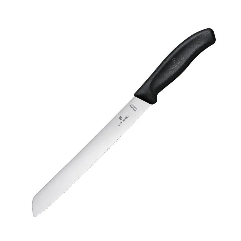 Couteau à pain 21cm noir Dernier Modèle