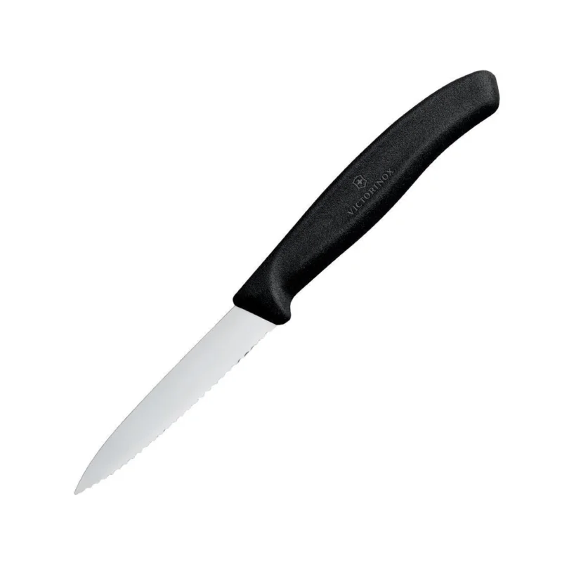 Jusqu’à Épuisement Des Stocks Couteau d'office denté pointu Victorinox 8cm noir