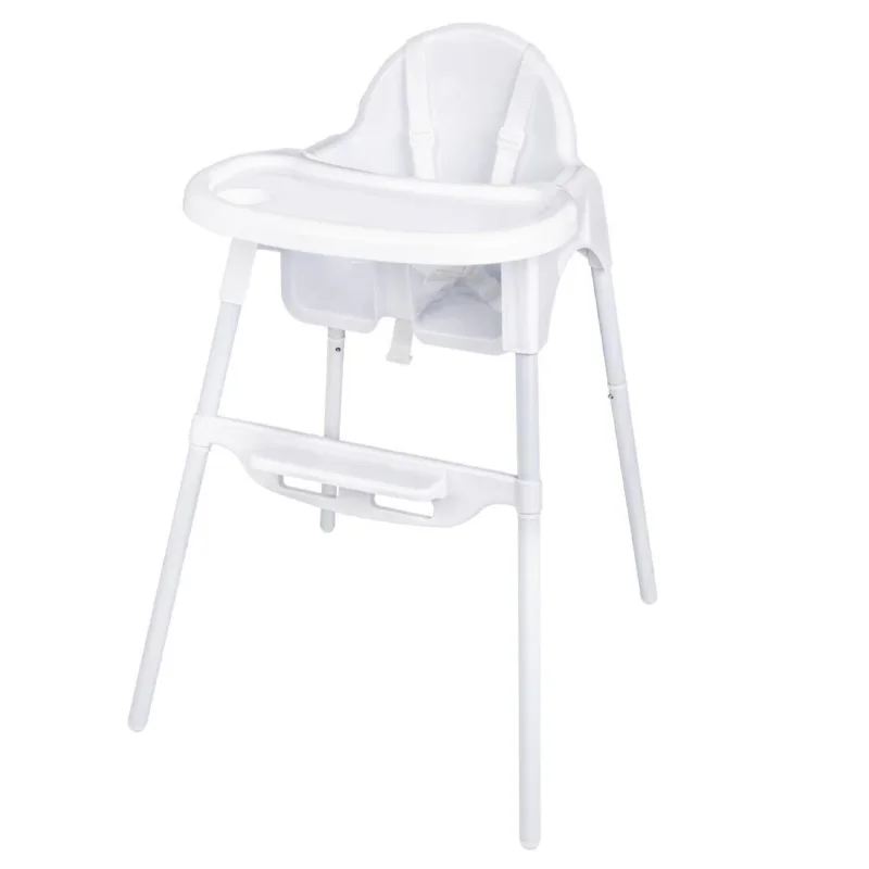 Livraison Gratuite Chaise haute bébé Bolero blanc brillant