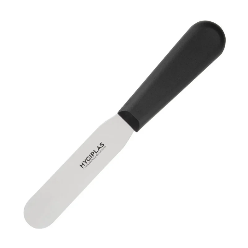Couteau spatule à lame droite Hygiplas noir 100mm Nouveauté