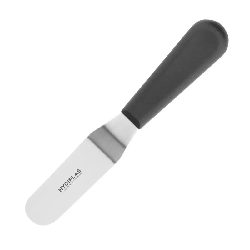 Soldes Couteau spatule coudé Hygiplas noir 100mm