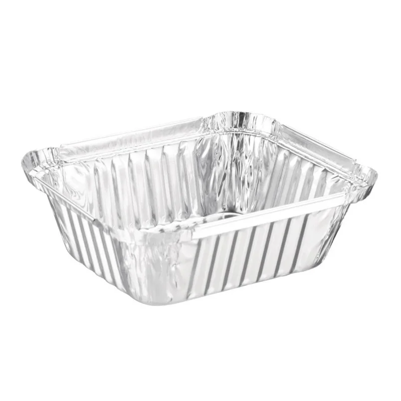 Barquettes rectangulaires aluminium Fiesta Recyclable 450ml (lot de 500) Must-Have