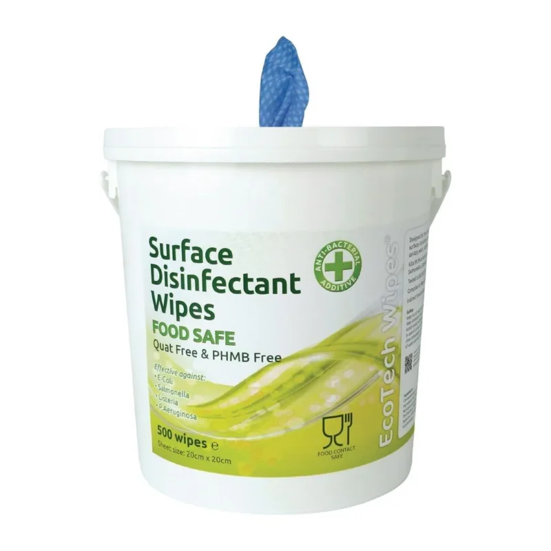 Boîte de lingettes désinfectantes de surface sans CAQ EcoTech (lot de 500) Nouvel Arrivage