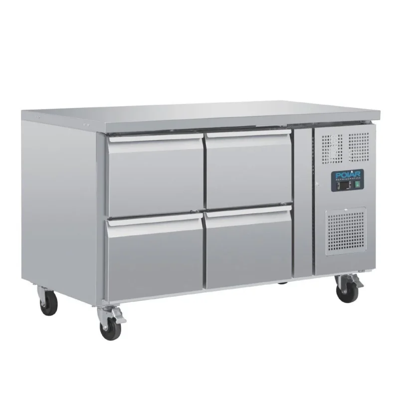 Livraison Express Table réfrigérée GN 1/1 ventilée 4 tiroirs Polar Série U