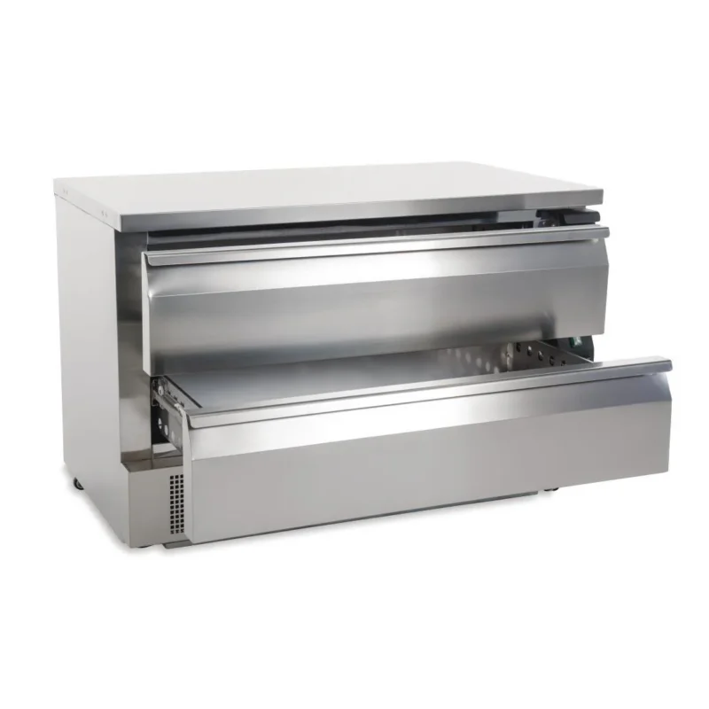 Paiement Sécurisé Soubassement double réfrigération 2 tiroirs Polar Série U 6x GN 1/1