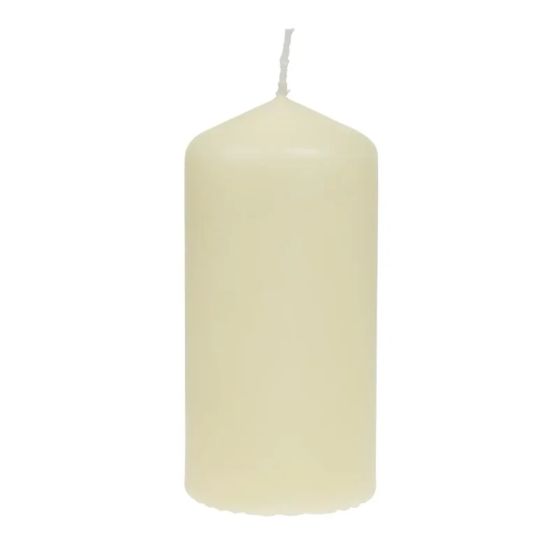 Bougies hautes cylindriques ivoire Bolsius 120mm (lot de 12) Livraison Express