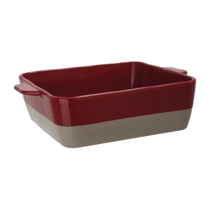 Affaire À Saisir Plat à rôtir rouge et taupe Olympia 4,2L