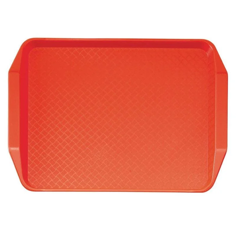 Plateau rectangulaire avec poignées en polypropylène Fast Food Cambro rouge 43 cm Achat Immédiat
