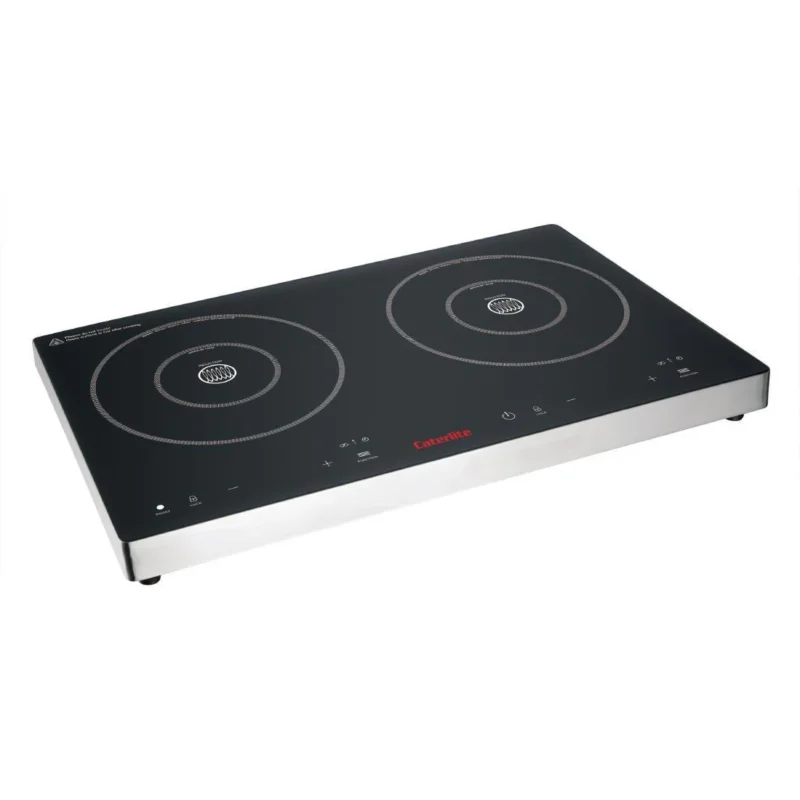 Double plaque de cuisson induction à commande tactile Caterlite 3 kW Meilleur Prix